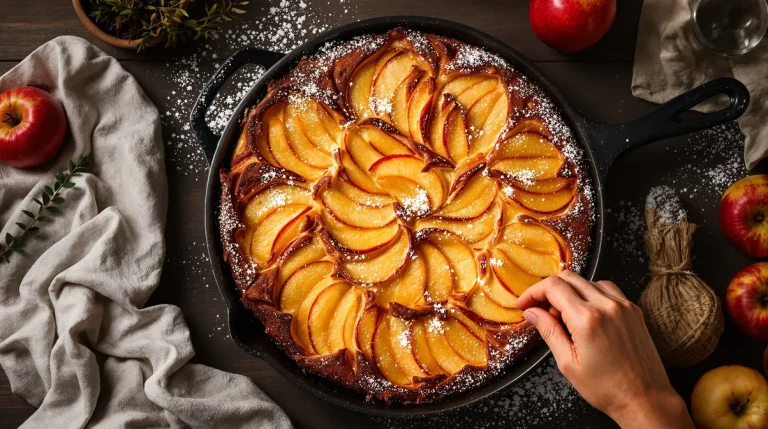 Gâteau aux pommes à la poêle : cette recette sans four est prête en quelques minutes