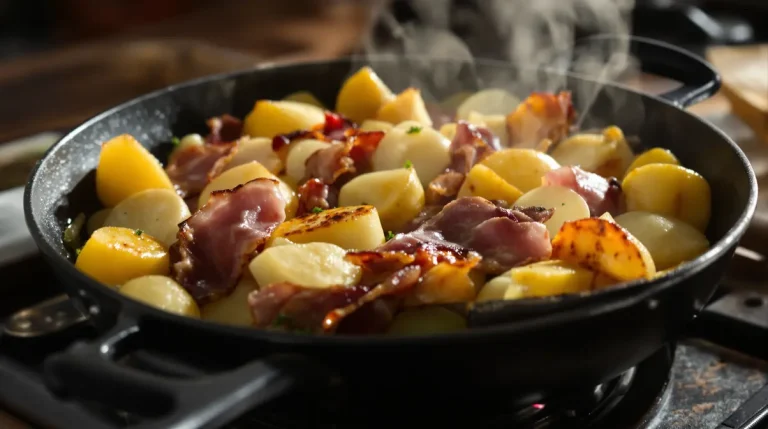 « Je la prépare en 10 minutes pour toute la famille » : ma poêlée poireaux-pommes-lardons ultra rapide du soir