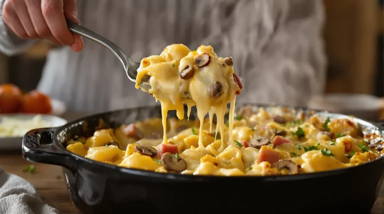 « Mon gratin de tortellini jambon-champignons reste crémeux » : prêt en 25 minutes