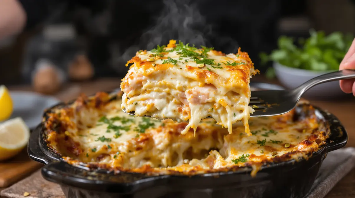On connaît les lasagnes à la bolognaise, mais cette version au saumon surprend dès la première bouchée On connaît les lasagnes à la bolognaise, mais cette version au saumon surprend dès la première bouchée