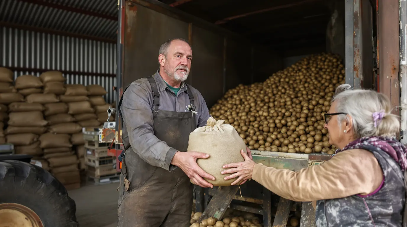Pas-de-Calais : un agriculteur offre gratuitement ses pommes de terre invendues au lieu de les jeter Pas-de-Calais : un agriculteur offre gratuitement ses pommes de terre invendues au lieu de les jeter