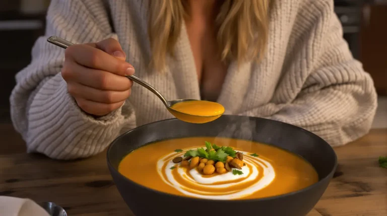 Velouté pois chiches-carottes au cumin : mon dîner healthy et complet pour les soirs de flemme