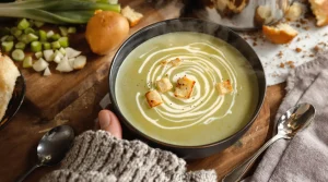2 ingrédients suffisent pour ce velouté de poireaux parfait en hiver, une recette facile pour 4