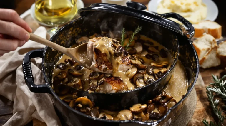 Filet mignon aux champignons et à la moutarde : un plat crémeux et fondant prêt en 30 minutes