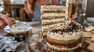 Gâteau petit beurre au café : ma recette sans cuisson reste fondante sans jamais s’affaisser