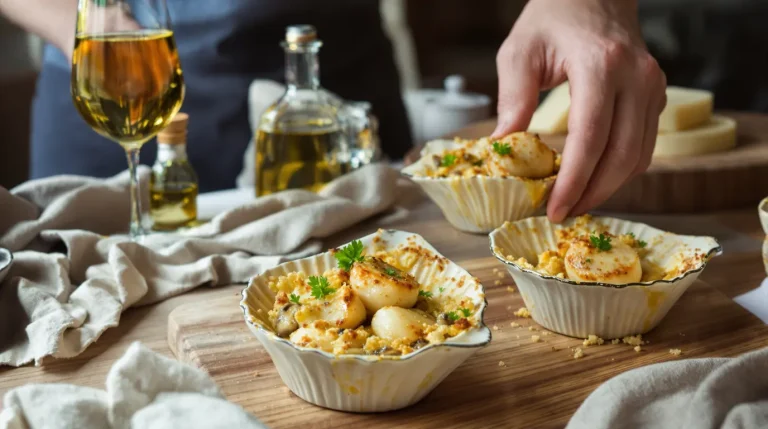 Recette coquille saint-jacques à la bretonne champignons... recette coquille saint-jacques à la bretonne champignons