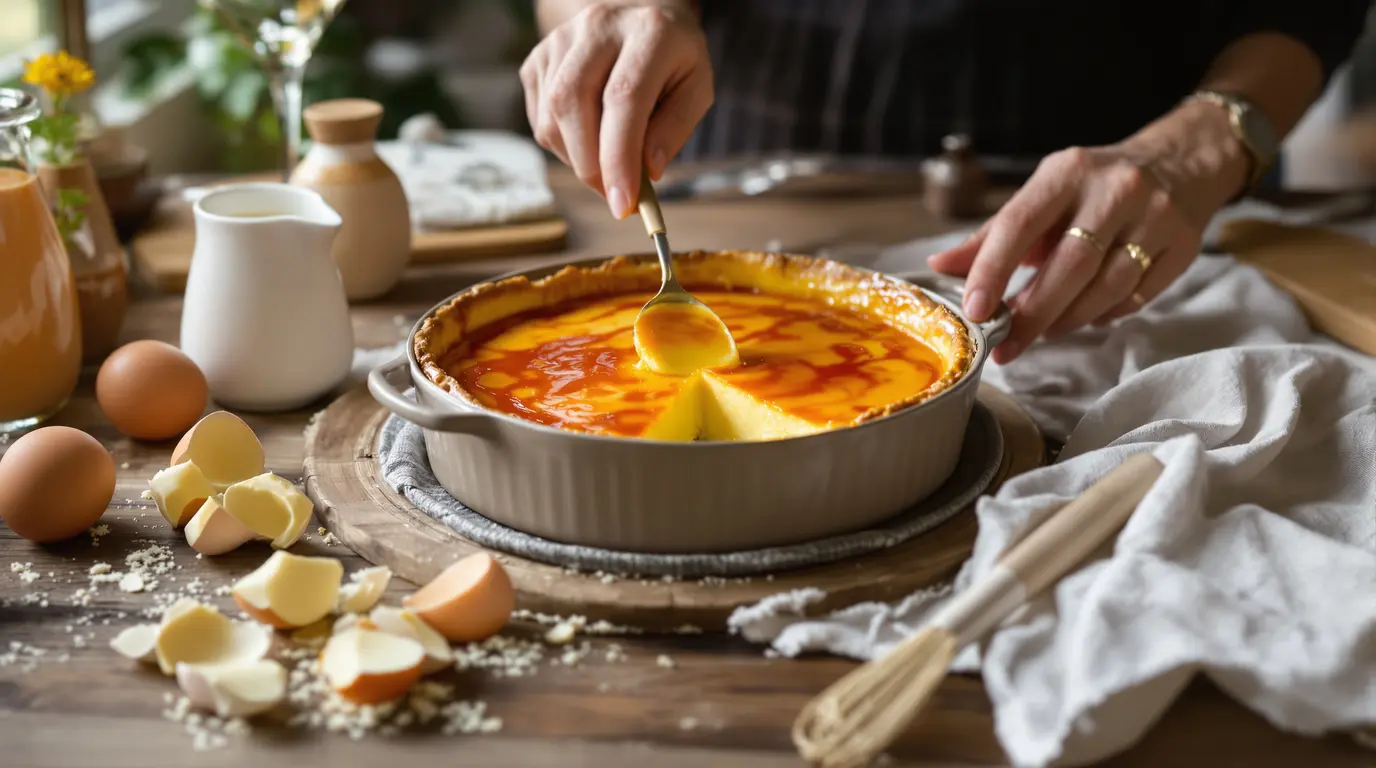 Recette flan aux œufs de nos grand-mère, crémeux et simple recette flan aux œufs de nos grand-mère