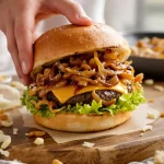 recette oignons caramélisés pour hamburger