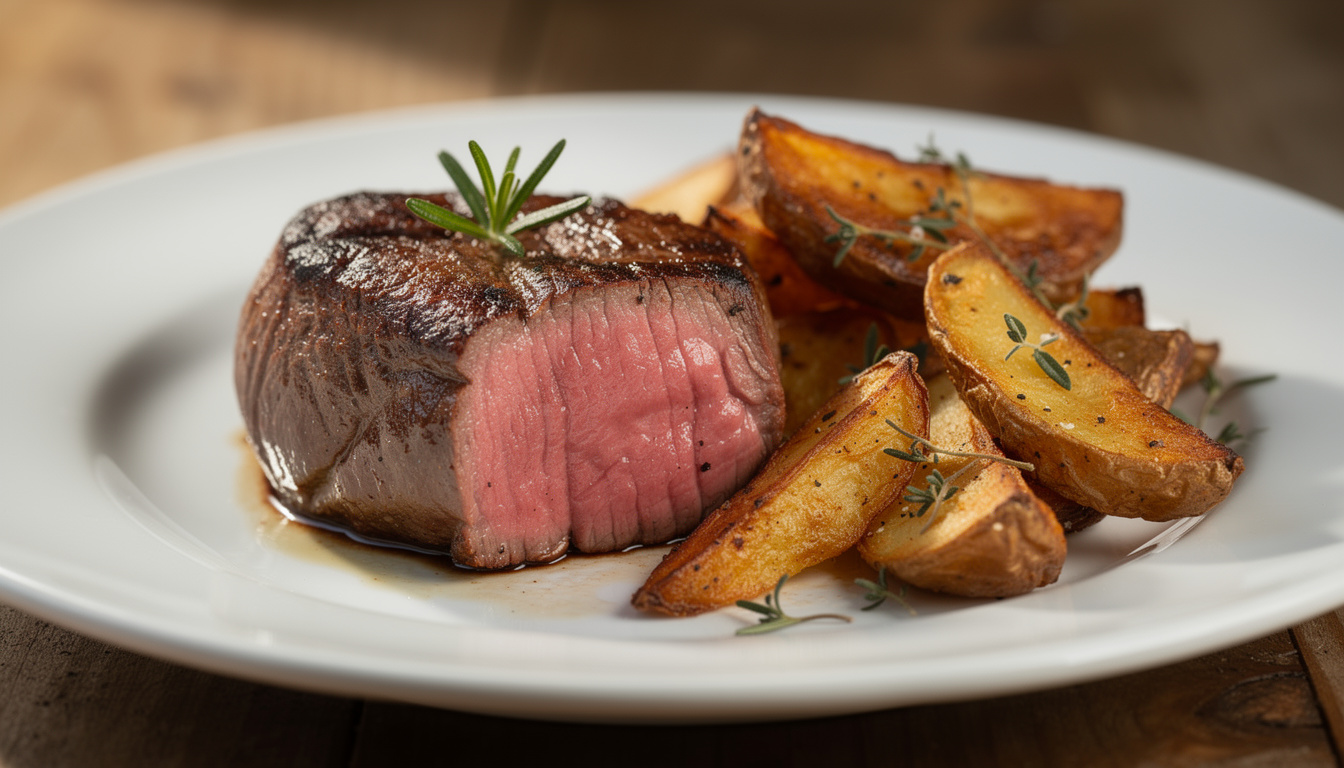 Filet mignon et pommes de terre au four : une recette simple et savoureuse découvrez notre recette simple et savoureuse de filet mignon accompagné de pommes de terre au four, parfaite pour un repas gourmand et facile à préparer.