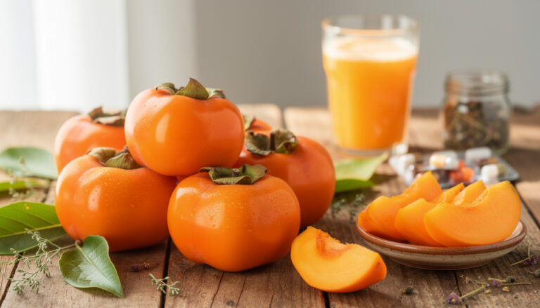 Les bienfaits insoupçonnés du kaki fruit pour la santé découvrez les bienfaits insoupçonnés du kaki fruit pour la santé : richesse en vitamines, antioxydants puissants et effets bénéfiques sur la digestion et le cœur.